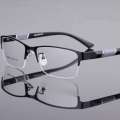 -150 (-1.5) Minus lens power degree ready power men good quality half -rim optical frame. 