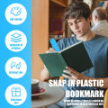 20 Pieces Snap-in Plastic Bookmark Mini Binder Dividers Snap in Bookmark for Planner Multicolor Plastic Bookmark. 