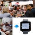 Retekess T128 Restaurant Pager Wireless Waiter Calling System 3 Watch Receiver + 20pcs TD017 Call Button For Cafe Bar Clinic.