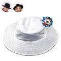 Cricket Umpire Hat - White. 