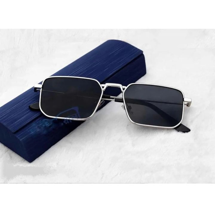 Square Metal Frame Sunglasses