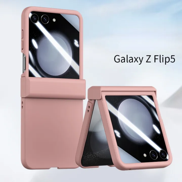 HOCE%20For%20ZFlip5%203in1%20Hinge%20Full%20Screen%20Film%20Phone%20Case%20for%20Samsung%20Galaxy%20Z%20Flip%206%20Z%20Flip%205%205G%20flip5%20Cases%20Shockproof%20Protection%20Cover%20Casing%20-%20Image%209