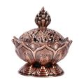 【Daily Necessities For Anyone Store】Holy Tibetan Designed Incense Burner Zinc Alloy Bronze Mini Incense Burner Incensory Incense Craft Incense.