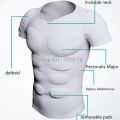 ABS 8 Pack Muscle Body Shirts Men Removable Pads Shaper Abdominal Underwear Corset Power Tops Invisible Undershirts Prayger. 