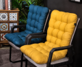 Soft and Comfortable Back Support and Seat Pads for Office Chair, Dining Chair, Rocking Chairs, Wheelchair. (112cm x 58 cm x 12cm).