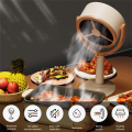 Desktop Range Hood, Portable Range Hood with 2 Speed Exhaust Fan, Adjustable Hanging Mini Extractor Hood for BBQ A. 