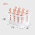 Popsicle Molds Set of 8 Frozen Ice Pop Maker for Homemade Popsicles Easy Release DIY Kids Ice Cream. 