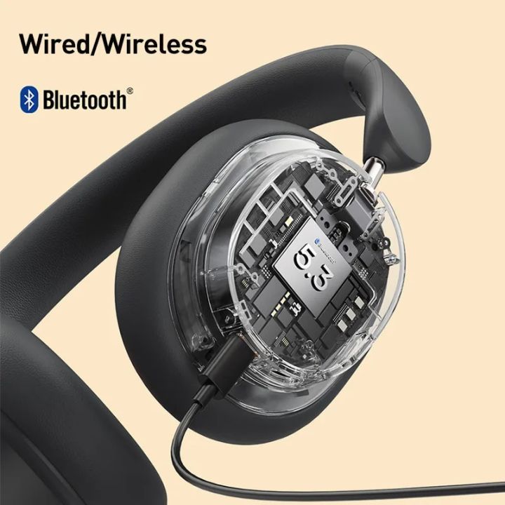 Baseus%20Bowie%20D05%20Wireless%20Headphone%203D%20Spatial%20Audio%20Earphone%20Bluetooth%205.3%20Headset%2040mm%20Driver%20Foldable%20Over%20Ear%20Headphone%2070H%20-%20Image%205