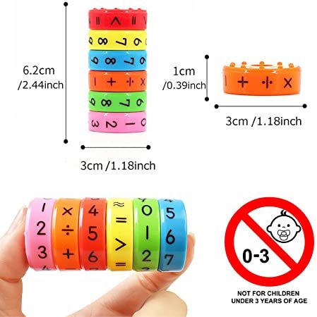 Math Number Patterns Toy Kids Magnetic Math Numbers Toy Montessori Arithmetic Toys Preschool ...