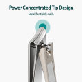 Slanted Edge Nail Clippers, Stainless Steel Fingernail and Toenail Cutters Nail Trimmer with Nail File.