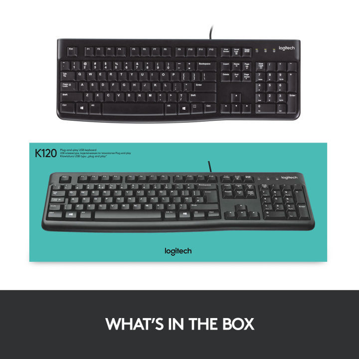 Logitech%20K120%20Wired%20Keyboard%20for%20Windows,%20USB%20Plug-and-Play,%20Full-Size,%20Spill%20Resistant,%20Curved%20Space%20Bar%20PC/Laptop%20-%20Black%20-%20Keyboard%20-%20Keyboard%20-%20Image%208
