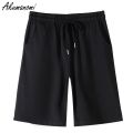 plus size 43xxl black gray khaki beige purple oversize women high waist shorts korean loose casual basic sweatpants. 