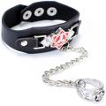 Itachi Uchiha Anime Bracelet Ring Hand Chain Naruto Sharignan Hand Chain Akatsuki Ring Metal Hand Chan Bracelet Wrist Band Fashion Accessory Anime.