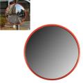 30Cm Wide Angle Security Road Mirror Curved for Indoor Burglar Outdoor Safurance Roadway Safety Traffic Signal Convex Mirror(Orange). 