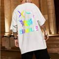 Hip-hop Cotton Drop Shoulder T-Shirt for Men and Women - Casual Street Style - Perfect for Everyday Wear in Any Season. 