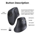 UGREEN Dual-mode Vertical Mouse Mice 2.4G & Bluetooth Vertical Ergonomic 4000DPI Wireless Silent Click Mouse with Laser Engraving Black. 