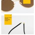 Polarized Lenses Round Sunglasses Comfort-Fit Lightweight Fashion-Forward Metal Eyewear Unisex Frames Retro Shades for Outdoor Activities All Genders Sun Protection Driving Eyewear.