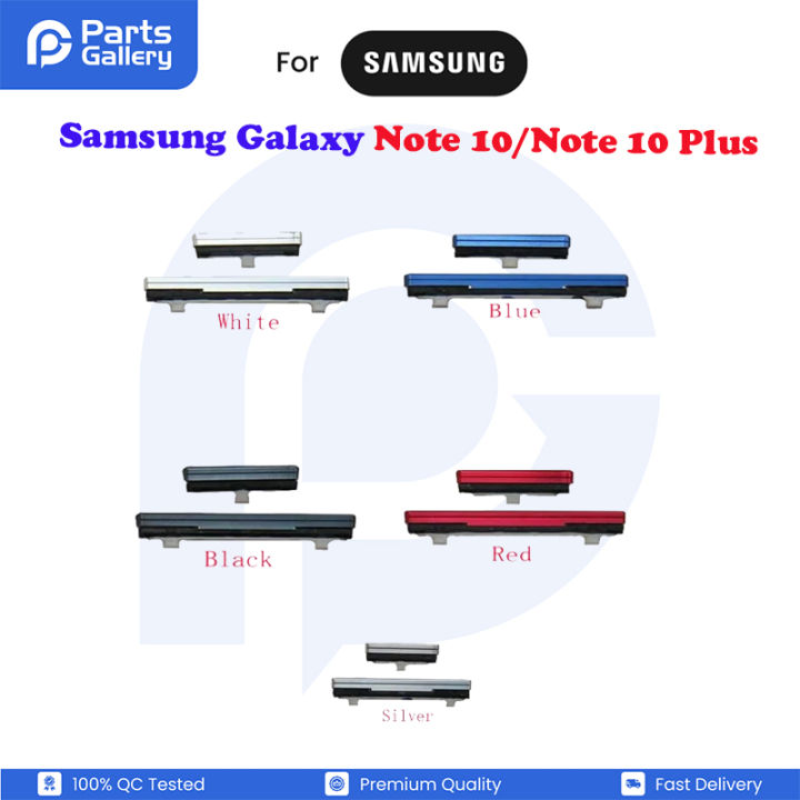 For Samsung Galaxy Note 10/Note 10Plus Side Volume Button + Power ON / OFF, Bixby Buttton Key Set Replacement Parts