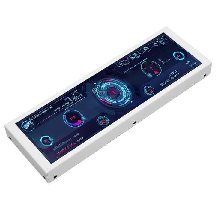 PC CPU Data Monitor, Computer CPU Monitor 7.9in IPS Theme Editor for Chassis