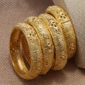 24k Dubai Gold Color Bangles for Women Dubai Bride Wedding Ethiopian Bracelet Africa Bangle Arab Jewelry Charm Bracelet Jewelry.