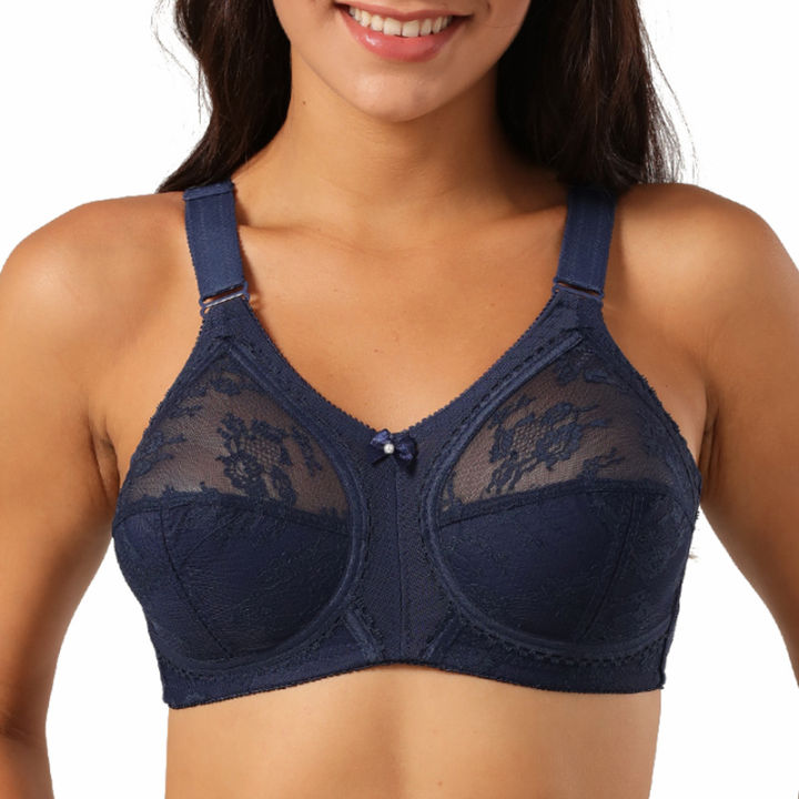 Lace%20Bra%20Women's%20Bra%20Minimizer%20Push%20Up%20Full%20Figure%20Wireless%20Large%20Bosom%20Bra%20Plus%20Size%2036%2038%2040%2042%2044%2046%2048%2050%20B%20C%20D%20E%20-%20Image%205