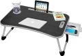 Multipurpose Foldable Laptop Table with Drawer. 