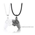 2pcs/Set Magnetic Game Controller Couple Necklace with Gold/Silver Color PS4 Game Console Pendant Necklace Valentine's Day Gift.