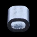 200Pcs Steel Wire Rope Aluminum Ferrules Sleeves Silver - 100Pcs 1Mm Diameter & 100Pcs 3Mm Diameter - Silver.