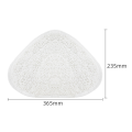 6PCS Steam Mop Pads for Vileda OCedar Vacuum Cleaner Washable Reusable Triangle Mop Pad Cloth Cleaning Floor Tool Spare Parts. 