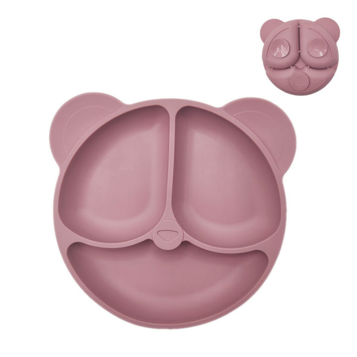 Cartoon%20Bear%20Shaped%20Baby%20Silicone%20Plate%20Cute%20Portable%20Suction%20Plate%20Kids%20Divided%20Plate%20Non-Slip%20Strong%20Suction%20Dishes%20for%20Baby%20Toddlers%20-%20Image%2010