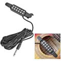 Acoustic Guitar Pickup Electric Transducer / Amplifier Black.