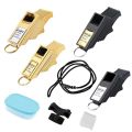 Extra Loud Sports Whistles Emergency Whistle Mouthguard Sound Plastic Whistle Referees Competition Training Basketball Whistles.