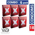 SMC - Xtreme 3 in 1 Condom - 6 Pack Combo. 