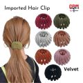 Velvet Bird Nest Hair Clips, Fashion Hair Clips Hair Bun Maker, Expandable Ponytail Holder for Women, Plant Velvet Hair Clips for Thick Hair, Hair Pin Hair Accessories for Women Girls. 