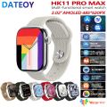 HK11 PRO MAX 8th Gen 120hz AMOLED Display 4GB Storage Series10, Internet Connectivity 46mm with DeepSeek AI Robot Smart Watch.