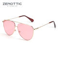 ZENOTTIC 2023 Aviator Sunglasses Women Fashion Double Bridge Metal UV400 Gradient Shades Sun Glasses. 