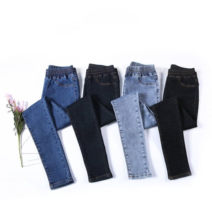 Fashion%20Elastic%20Waist%20Skinny%20Jeans%20Women%20Blue%20High%20Waist%20Stretch%20Pencil%20Denim%20Pants%20Plus%20Size%20Spring%20Jeans%20Pantalones%20Mujer%20-%20Image%204