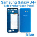 For Samsung Galaxy J4 Plus Side Frame + Back Panel Housing + Camera Glass Back shell Replacement Spare Parts.
