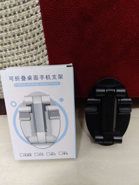 Folding%20Portable%20ABS%20Plastic%20Mobile%20Stand%20for%20Desk,Adjustable%20Height%20Angle%20iPad%20Cell%20Phone%20Stand,Foldable%20Portable%20Sturdy%20Desktop%20Phone%20Holder%20for%20Desk%20Compatible%20with%204-13inch%20Smartphone/iPhone/iPad/Kindle/Tablet%20-%20Image%205