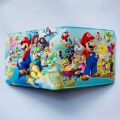 Super Mario Bros Short Wallet PU Material Half Fold Leather Card Holder Coin Purse. 
