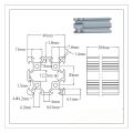 1Pcs 4040 V Groove Anodized Aluminum Outline European Standard Anodized Linear Guide 3D Printer Laser Engraver CNC Workbench DIY. 