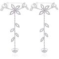 Stonefans Summer 2Pcs Set Rhinestone Leaf Finger Anklet for Women Luxury Silver Color Leaf Hand Harness Bracelet Jewelry Gift.
