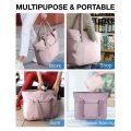BAGSMART Women Tote Bag 20L Waterproof Folding Travel Bag With Zipper Shoulder Bag Handbag for Travel Work School.