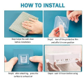 Bathroom Storage Shelf Wall Hanging Multifunct Self Adhesive Bathroom Cosmetic Shelf Rack Shower Shampoo Soap Organizer - Dhaka Shopping Zone. 