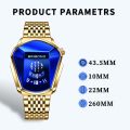 Binbond Top Fashion Men Watch, Large watch style, motorcycle concept, business Style, Waterproof watch,black technology watch. 
