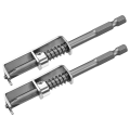 Single-Hand Operation Spring-Loaded Screw Holder Bit(2 Pcs), Anti-Drop Screwdriver Bit, Ideal for Electricians.