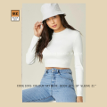 New Stylish & Fashionable Full Plain Sleeve Round Neck Crop Tops Blouse for Women. 