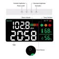 4-In-1 Decibel Meter Sound Decibel Meter WiFi Wall Mounted Sound Level Meter Digital Clock Temperature Humidity Meter, 30-130DBA DB Meter. 