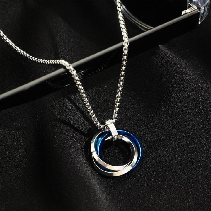 Pendant Necklace For Men Women Stainless Steel Chain Necklace
