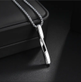 Trendy Fashionable Simple Stainless Steel Chain Necklaces for Men - New Men Necklace Black Pendant Necklace for Jewelry Gifts for Boys.